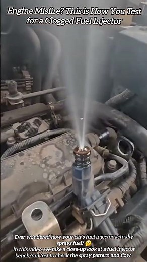 Engine Misfire? This is How You Test for a Clogged Fuel Injector #shorts #mechanic #automobile
