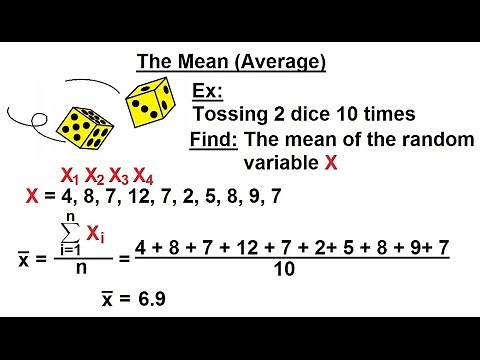Prob & Stats - Random Variable & Prob Distribution (11 of 53) The Mean Average