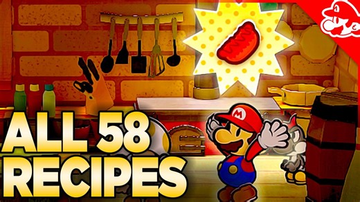 All 58 recipes in Paper Mario: The Thousand-Year Door