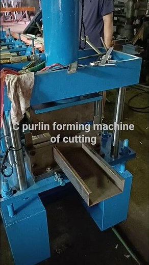 C purlin roll forming machine of cutting