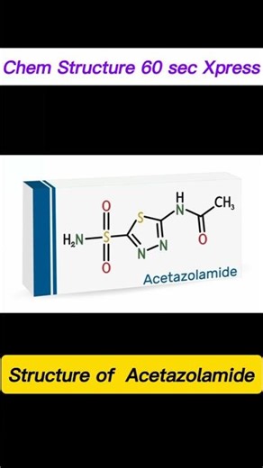 How to draw structure Acetazolamide? #viral #ytshorts #pharmaceuticalchemistry #chemistry #pharmacy