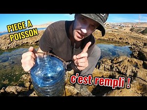 Comment faire facilement un PIEGE A POISSONS ET CREVETTES ? Technique de survie en Mer