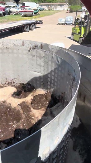 Discharging compost extract concentrate from the Core Extractor! #regenerativeagriculture #compost