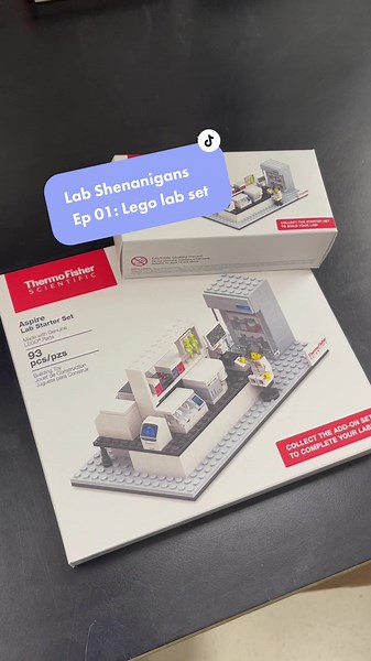 Come join us assemble #thermofisherscientific lego lab set! A fun team building exercise for the students. #thermofisher #lego #lablego #nottalab #laboratory #science #labshenanigans #fundayinthelab #legobuilding #fyp #foryou #viral #toronto #cancerresearch