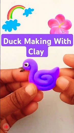 Cute Duck Making With Clay | Easy DIY Clay Art Tutorial #duck