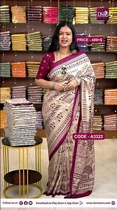 Crepe silk saree with all over the saree Varli prints | Booking: 9443143352 | www.dsrsarees.com