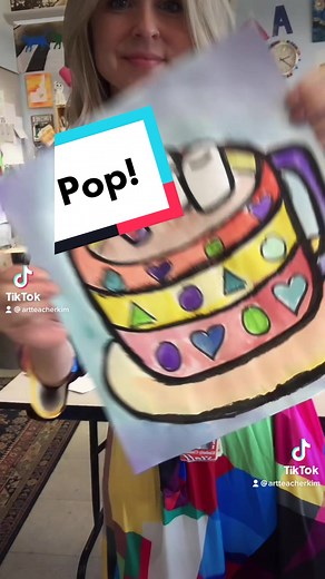 Pop Art 2nd Grade #foryoupage #kidart #popart #pop #artclass #elementary #artlesson #teacher