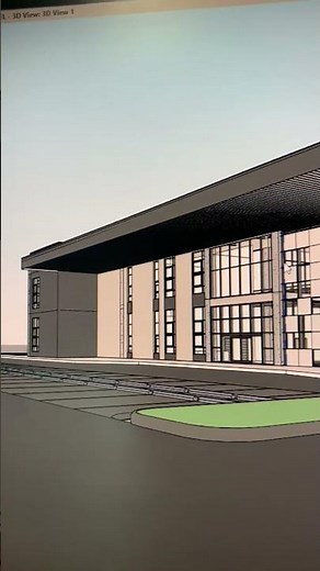 Convention center and sports Arena #revit #architecturestudents #revitbim