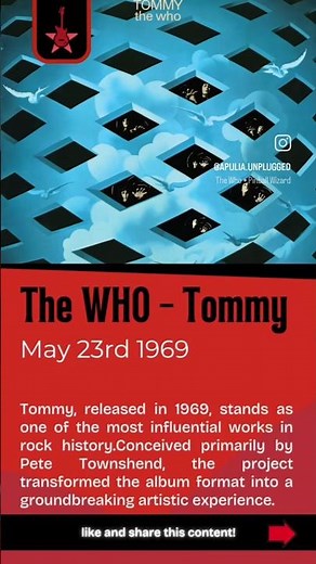 THE WHO - Tommy (1969) #TheWho #Tommy #ClassicRock #RockOpera #1969