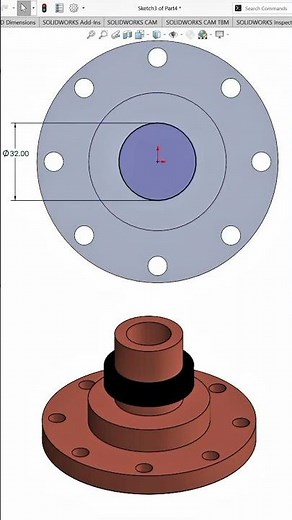 Solidworks tutorial exercise || learn solidworks and autocad #cad #3d #model #3dmodeling