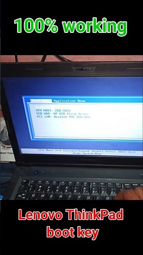 Lenovo ThinkPad boot key | Boot menu | Install Windows #windows #computer #laptop #lenovo