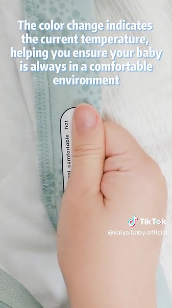 Say goodbye to nighttime worries with our temperature reminder!🌙🍼Sleep easy knowing your little one is safe and snug.👶💤✨ #kaiyababy #sleepsack #babysleep #temperature #baby #babysleeptips #fypシ゚viral