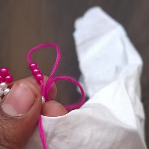 49K views · 1.5K reactions | Hanging beads lace : Simple edging technique | DB's Embroidery | Facebook