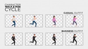 Character Walk & Run Cycle