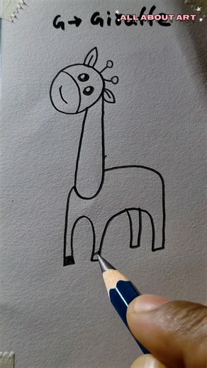 how to draw a giraffe