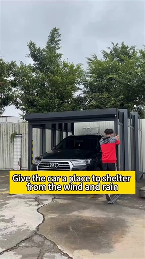 Rainy days? No problem! ☔ This DIY retractable carport is a total game-changer — just pull it out when the rain hits and your car stays safe and dry. Super sleek, functional, and easy to use!  Watch how I built this mobile shelter and protect your ride in style! #CarportDIY #RainProof #FunctionalDesign #DIYHome #SmartLiving #AmazonFinds #BeforeAfter #HomeGlowUp #DrivewayGoals #TransformYourSpace | Home Sweet Home | Facebook