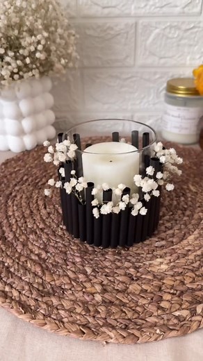 Diy candle holder ✨ Save for later and follow for more diy ideas  #candle #candleholder #diy #handmade #craft #home #homedecor #homedecoration | Laundry Day Helpers | Facebook