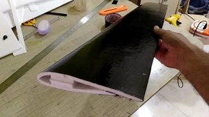 Airfoil built using Styrofoam