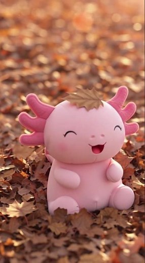 Axo enjoys an autumn day 🌸