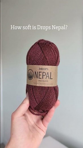 Worsted Weight Affordable Favorite Drops Nepal Yarn Review #shorts #yarn #crochet #knitting #hobby
