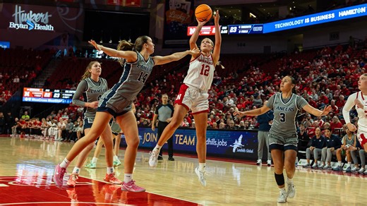 No. 23 Nebraska women extend season-opening win streak to 12 with 87-56 victory over Lancers
