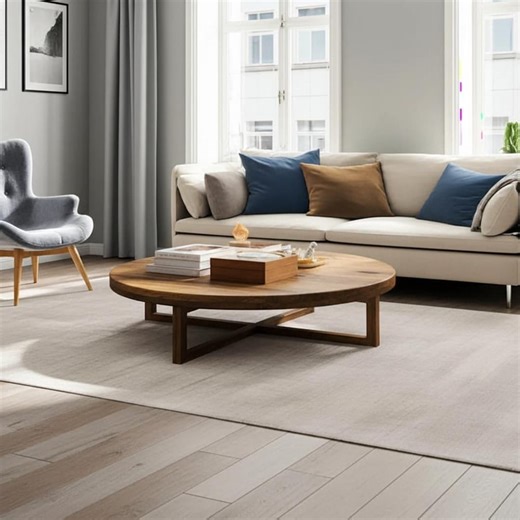 Handmade Reclaimed Chestnut Wood Round Coffee Table, Rustic Farmhouse Design - Etsy