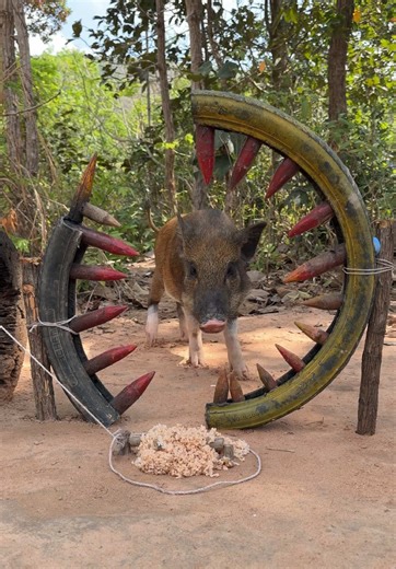 Build a Beautiful Wild Pig Trap for Camping