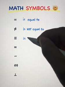 3.2K views · 110 reactions | Basic Math | MATH SYMBOLS 勞 #mathlove #math | Math Love | Facebook