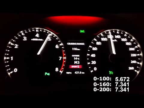 Lexus gs350 F Sport 2013 acceleration from 0-200