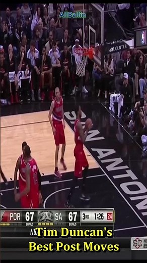 Tim Duncan's Best Post Moves #basketball #spurs #timduncan