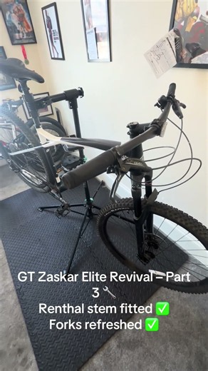 GT Zaskar Elite Revival Part 3 | Renthal Stem Install & Fork Refresh 🔧