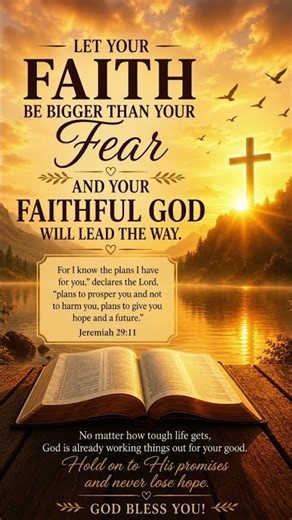 let your faith be bigger than your fear, #faith #hope #prayer