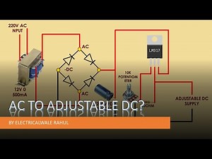 AC TO DC CONVERTER, VARIABLE DC LM317 IC regulated power supply using lm317