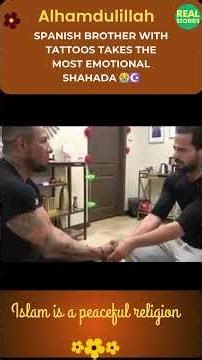 Spanish Brother with Tattoos Takes the MOST Emotional Shahada 😭☪️ #shorts #shortsfeed