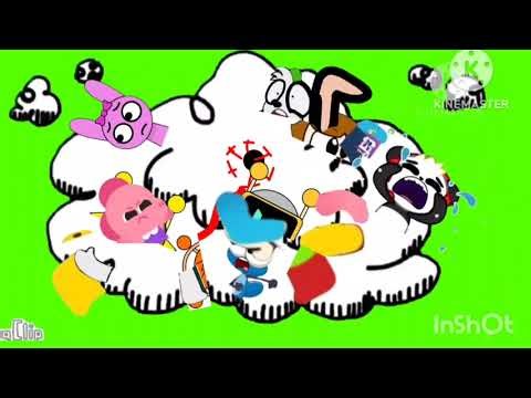 Pinki and Friends Fight Cloud Green screen