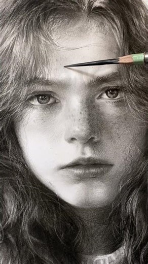 Subscribe for realistic charcoal portraits, shading tips, and step-by-step drawing videos #drawing