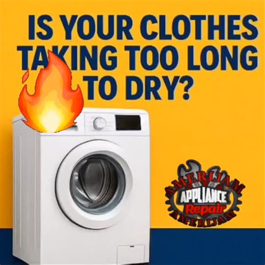 Is your clothes taking too long to dry? Is your dryer running longer than usual?  #dryerfire #dryerventcleaning | Amerijam Appliance Repair | Facebook