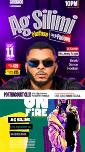 PADOVA "IT'S TOMORROW!!! 🤩 Get ready, AG Silimi is coming LIVE to Padova Tomorrow The October 11th, and it's going to be EPIC! 🔥 Expect a MUST-SEE performance from the king MUFASA himself! 🎤 AG Silimi is bringing DOUBLE ENERGY to the stage, and you don't want to miss it! 💥 Let's Make Some Noise! *See you there, Padova!* | AG Silimi