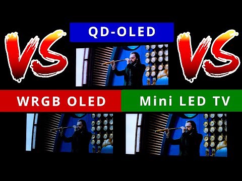 QD-OLED vs WRGB OLED vs Mini LED TV First Impressions at CES 2022 - Them COLOURS!