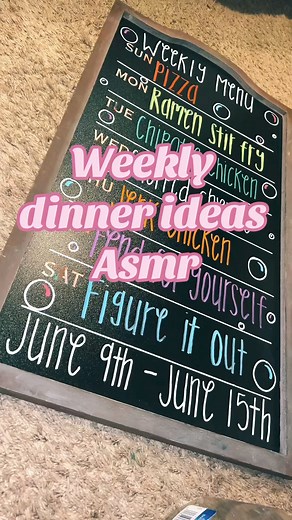 #chalkart #chalk #asmr #chalkboard #calligraphy #handwriting #weeklymenu #fy | Ashia Bates