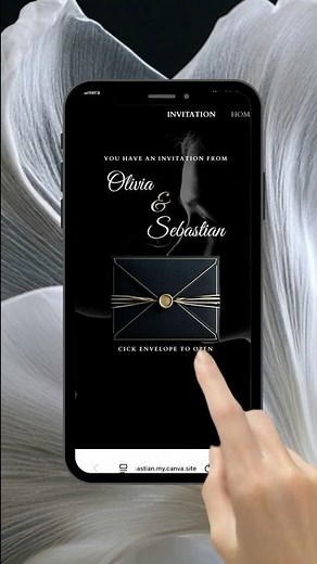 Luxury Digital Wedding Invitation Website with RSVP, Editable Canva Invite with Countdown Timer