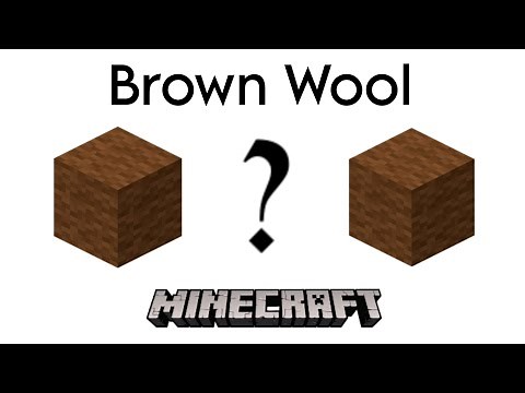 How To Make Brown Wool In Minecraft