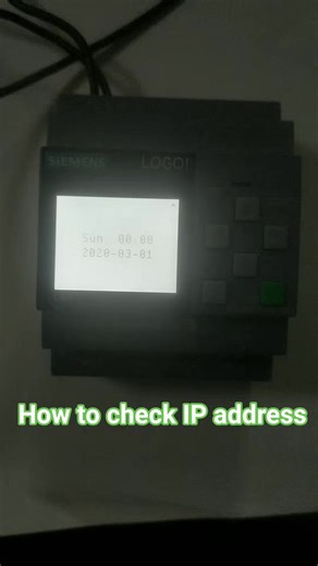 How to check IP address in Logo plc #fblifestyle #automation #LOGOPLC #IPaddress | Electrical Engineering Question & Solution & Learning
