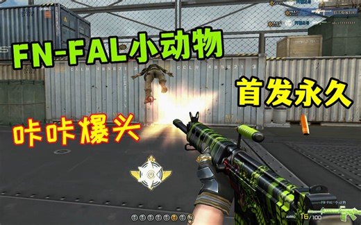 CF首发永久FN-FAL小动物，咔咔就是头！爆得就是爽！