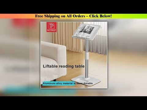 Oatsbasf Floor Reading Stand 43-78cm Height Adjustable Tablet Stand Book Shelf Liftable Reading