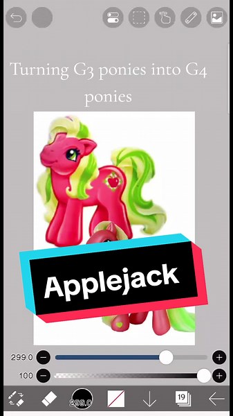 Transforming G3 Applejack into G4 Design