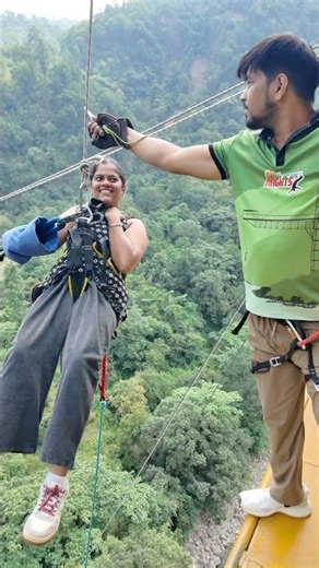 cut the rope feel the drop #shortsfeed #bungeerishikesh #explore