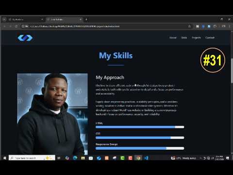 #31 How To create Skills Section Using HTML and CSS