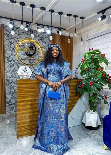 African Brocade Boubou Dress: Luxury Kaftan Jalabiya With Matching Scarf - Etsy