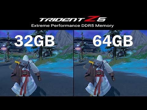 DDR5 32GB RAM VS 64GB Ram Performance Gaming Benchmark | RXT 3070Ti | 12900K | Windows 11 | Fortnite